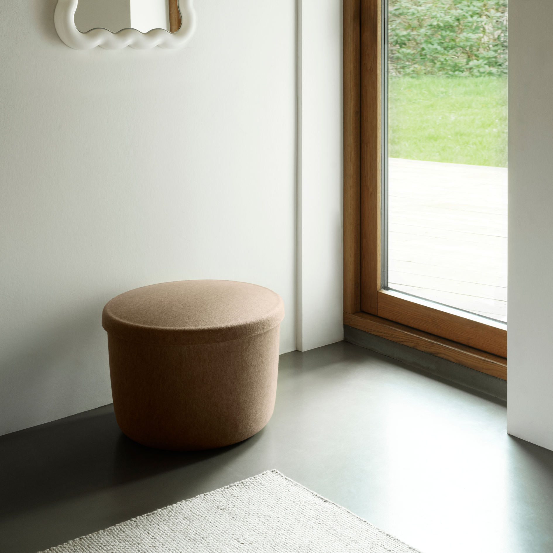 Hide Storage Pouf